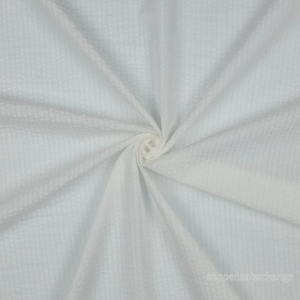 Cotton – Jaquard – Seersucker – White – 001 Cotton – Jaquard – Seersucker – White – 001