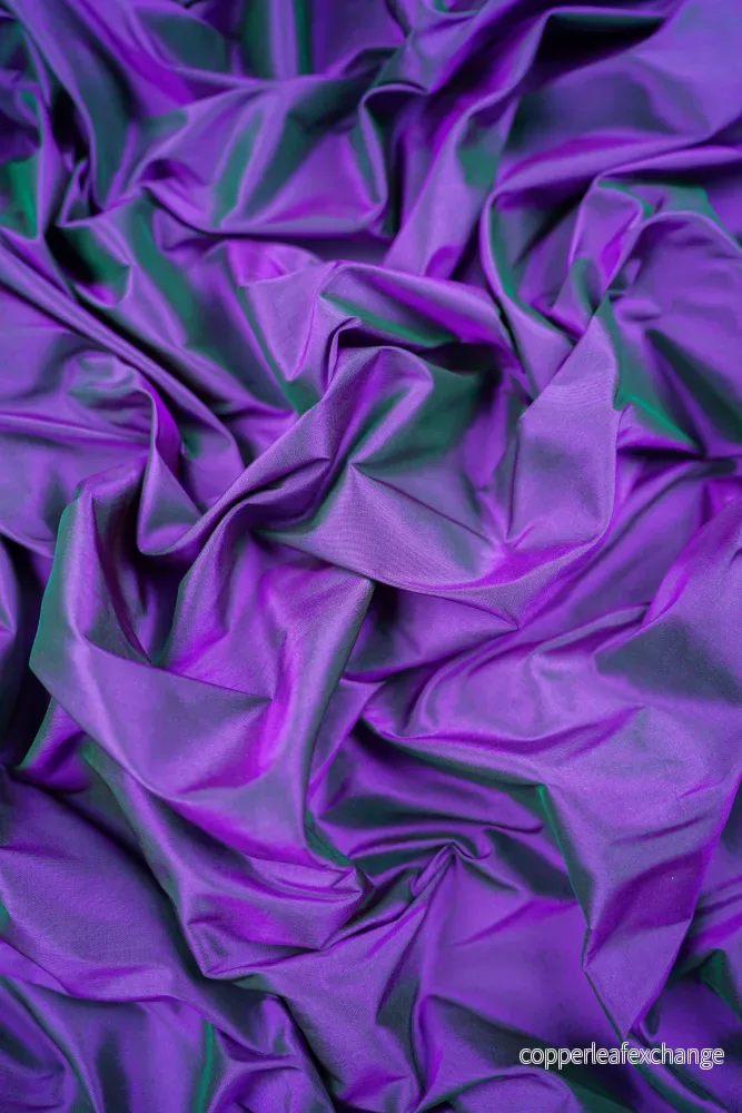 Thai silk – Crispy – Northern lights – Small, Green Thai silk – Crispy – Northern lights – Small, Green