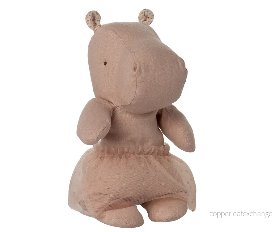 Maileg – Noshörning liten, hippo med tyllkjol i rosa - Bild 2