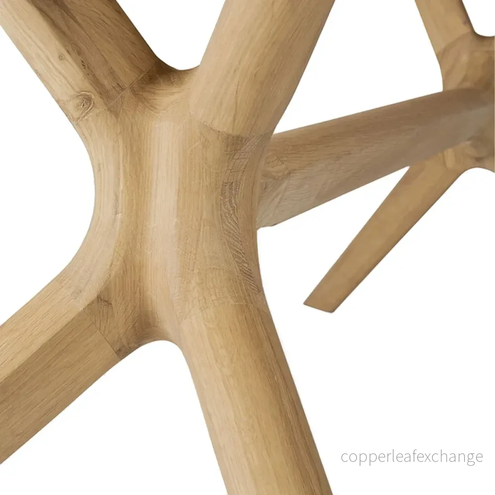 Matbord Oak X, Massiv Oljad Ek - Bild 2