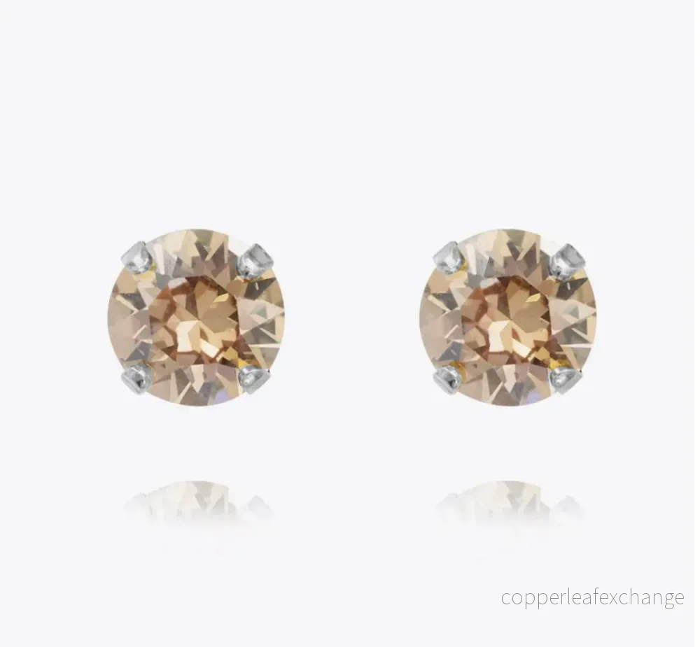 Classic stud earrings silver – Välj färg
