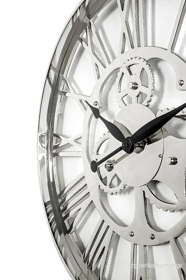 Väggklocka KARE DESIGN - GEAR SILVER, 60 cm - Bild 2
