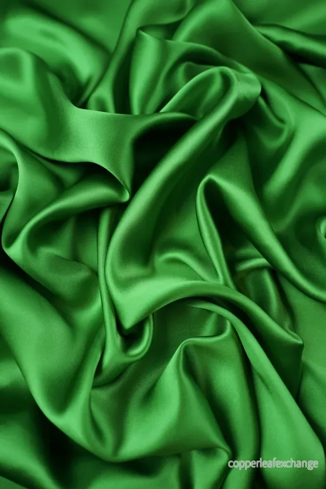 Silk satin – Satin – Silk – Grass green – Fg86