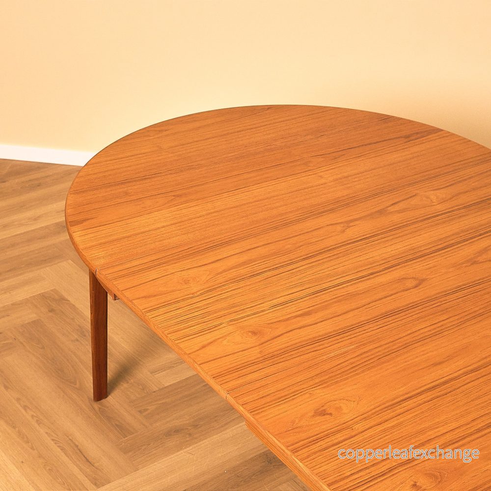 Danish round dining table in teak by Henry Rosengren Hansen - Bild 3