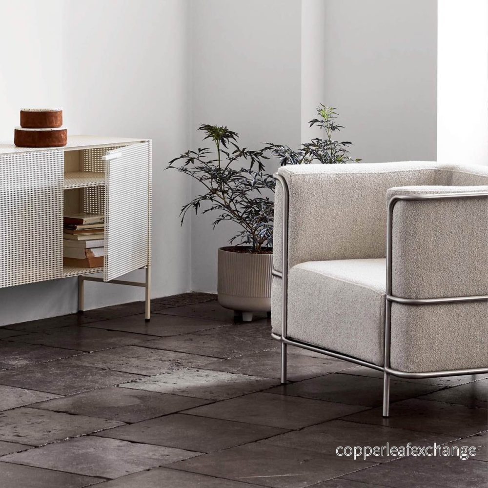 Fåtölj Modernist, Beige Bouclé - Bild 3