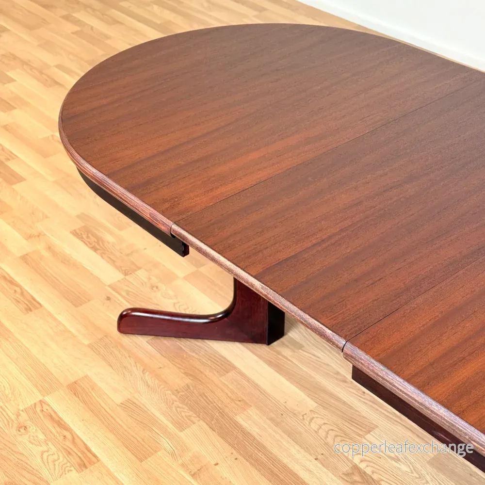 Dansk oval matbord i mahogny - Bild 3