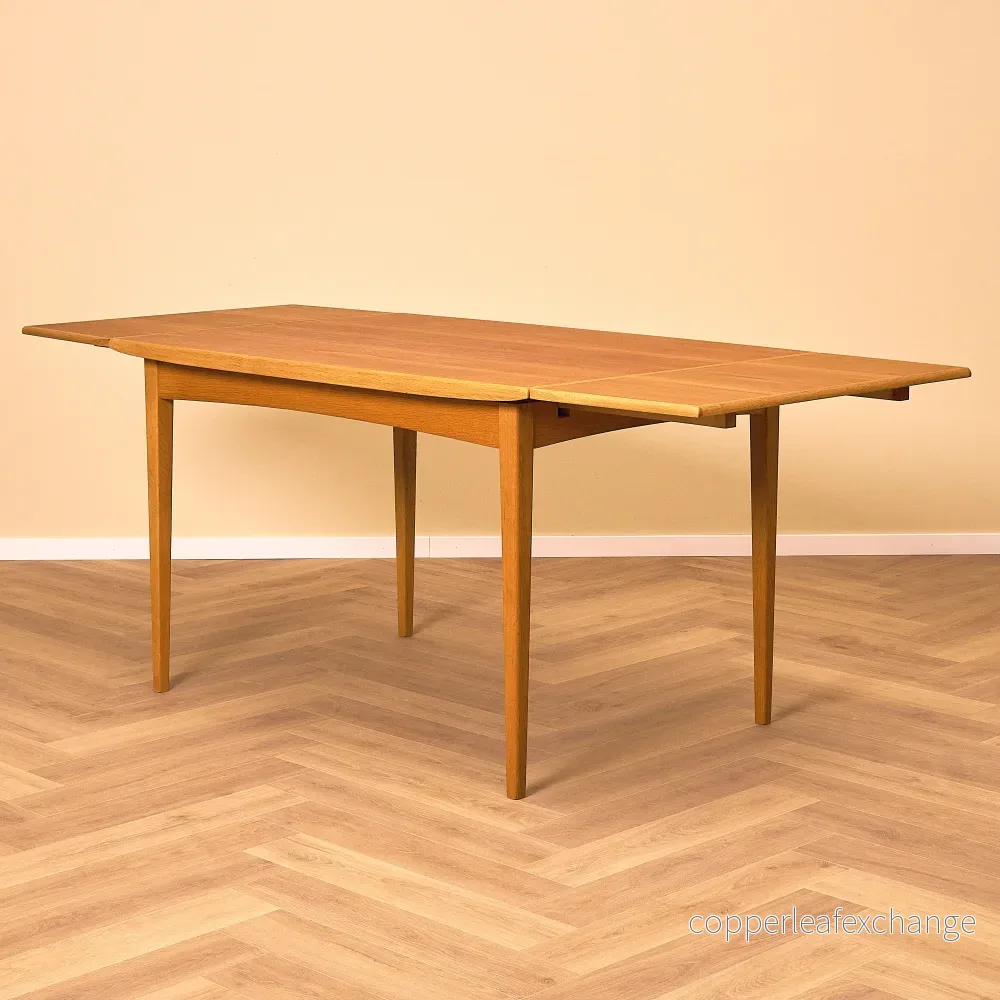Svenskt rektangulärt matbord i teak och ek från Rosendal Möbelfabrik, Rottne - Bild 2