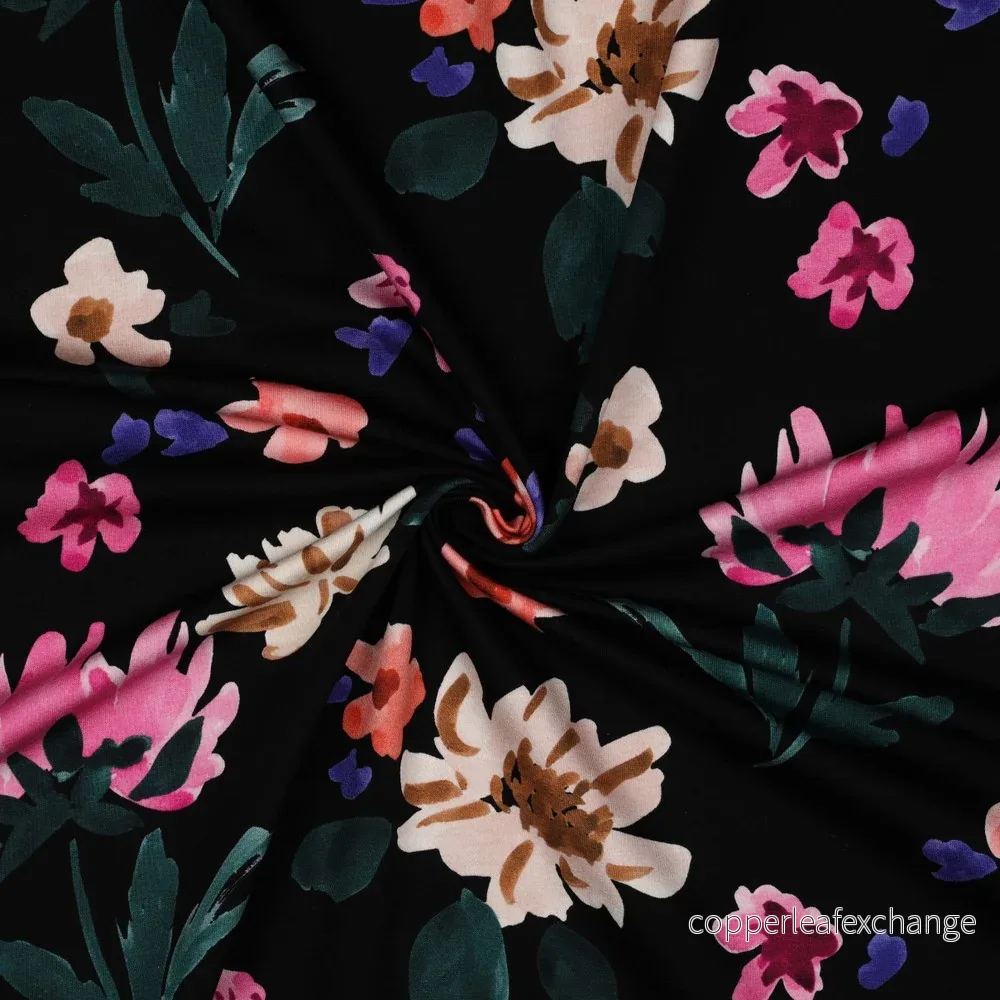Nerida Hansen - French Terry - Colette - Cotton - Black - Bild 3