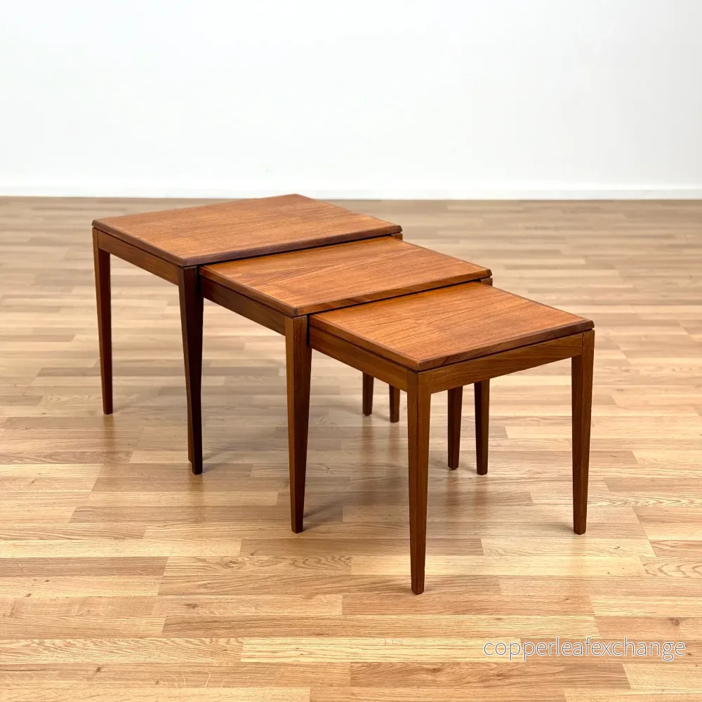 Satsbord i teak, 1950-60-tal, Danmark
