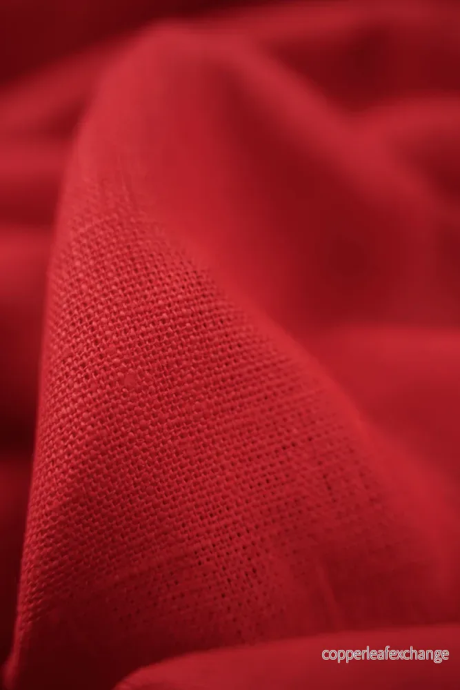 Linen fabric - Texture - Red - 0237 - Bild 3