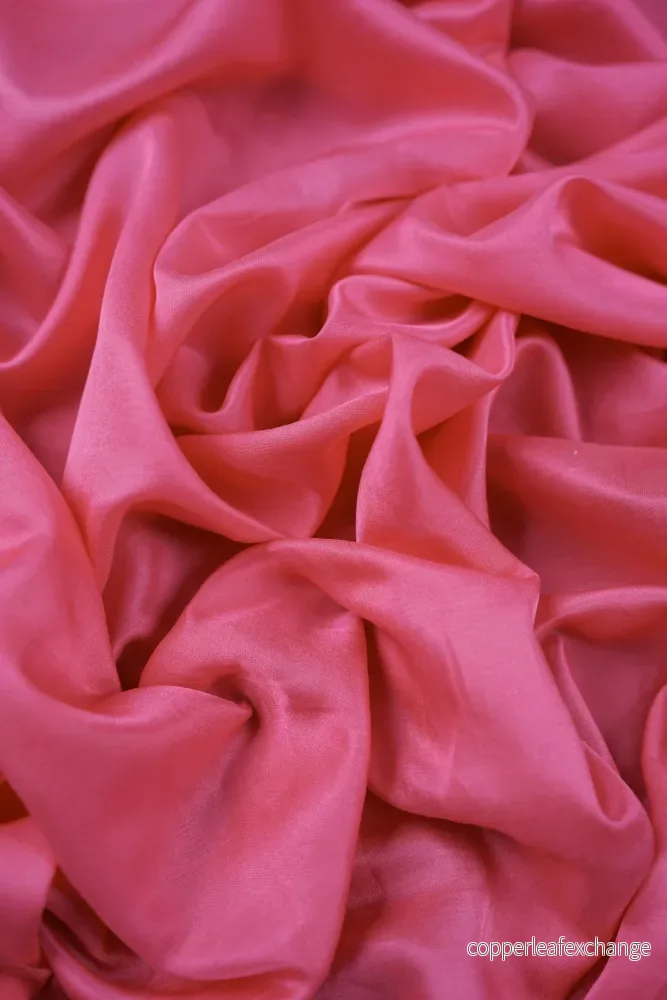 Silk/Cotton – Satin – Soft – Thin – Luster – Bubblegum pink – 07