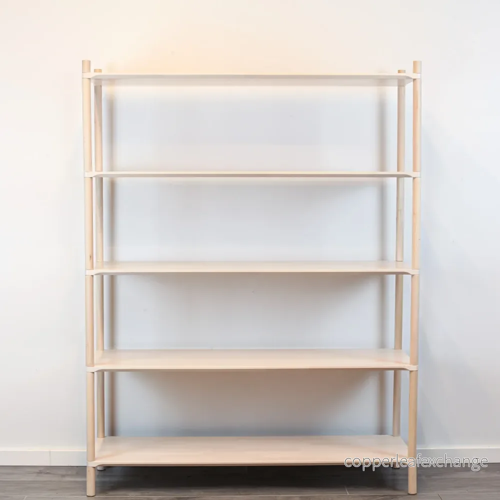 Montessori-inspirerad trähylla stor, 5 hyllor - Bild 3