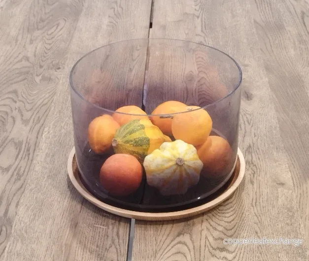 A.U Maison Cilo Fruktskål Glas Rökt Blomme - 2 Storlekar - Bild 2