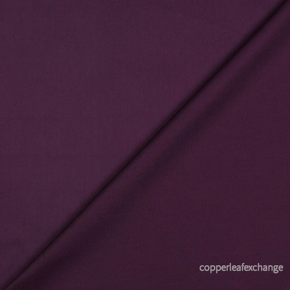Cotton satin - Fine Luster, Soft - Aubergine - 037 - Bild 3