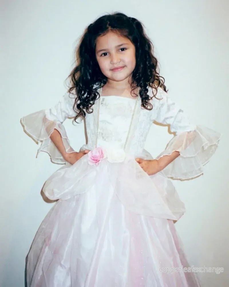 Prinsessklänning, blekrosa