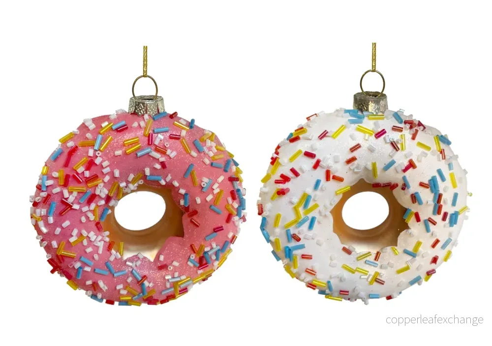 Julgransdekor MERRY GLAZE-MAS (10 cm) vit