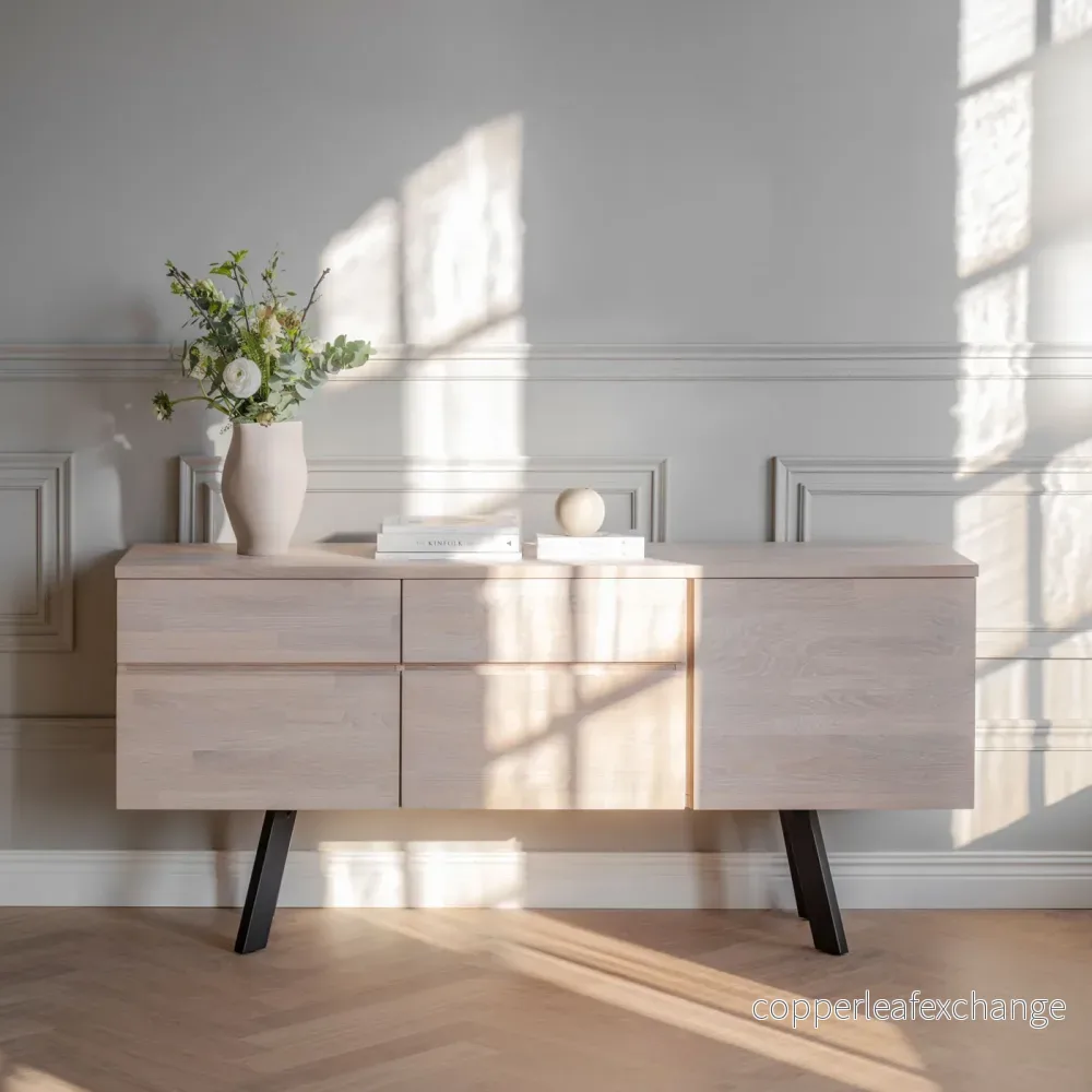 Sideboard Fred, Vitpigmenterad ek - Bild 3