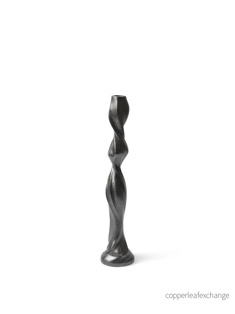 Ferm Living Gale Candle Holder - H38 - Blackened Aluminium - Bild 2