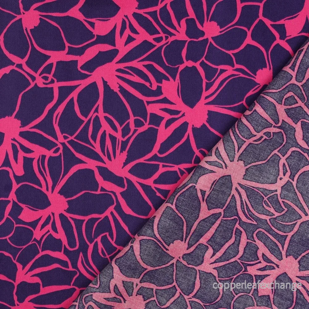 Nerida Hansen - Cotton Satin - Magnolia - Cotton - Dark Purple - Bild 3