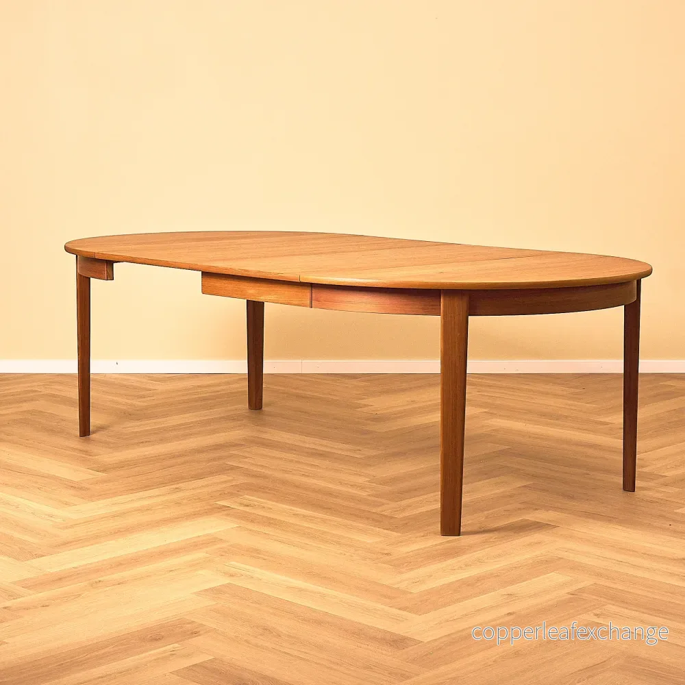 Danish round dining table in teak by Henry Rosengren Hansen - Bild 2