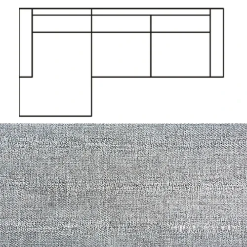 Klädsel till Divansoffa Tyg Linea - Bild 3