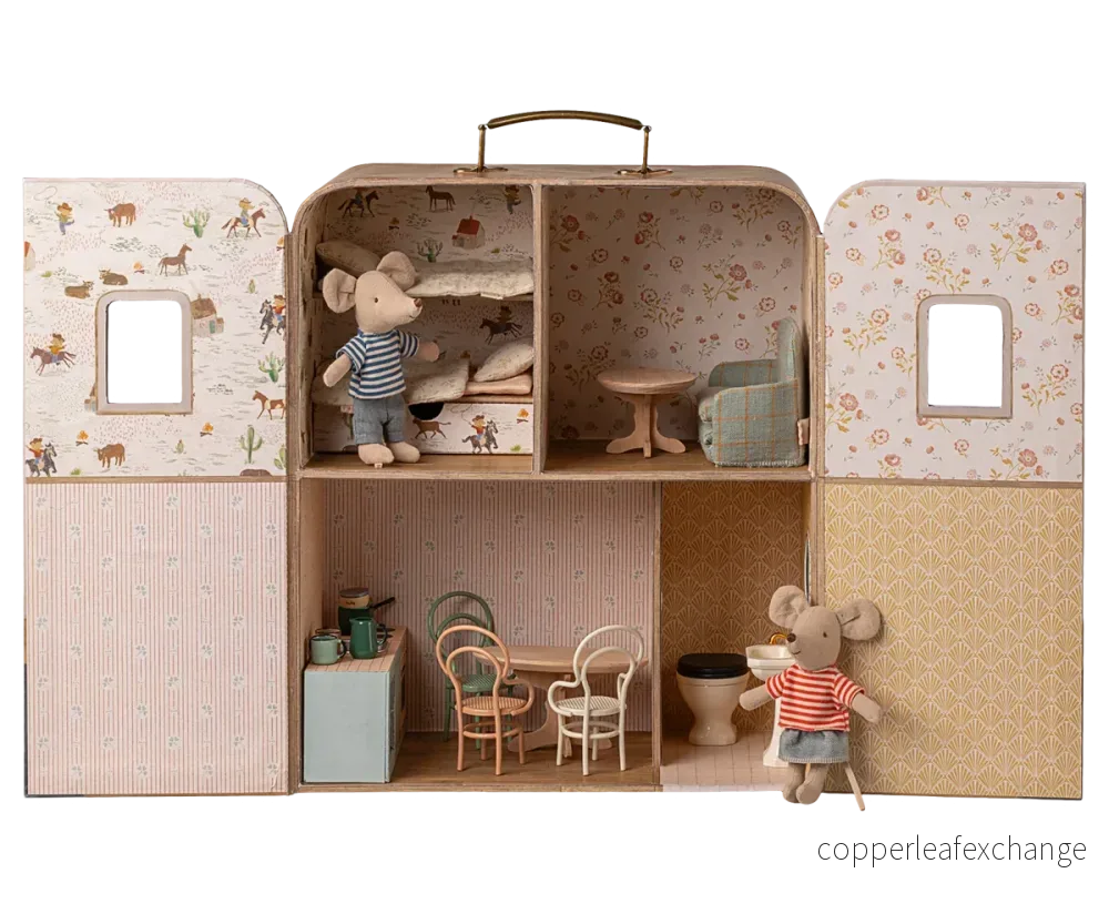 Maileg SuitCasa för lillasyster och lillebror mus - Bild 2