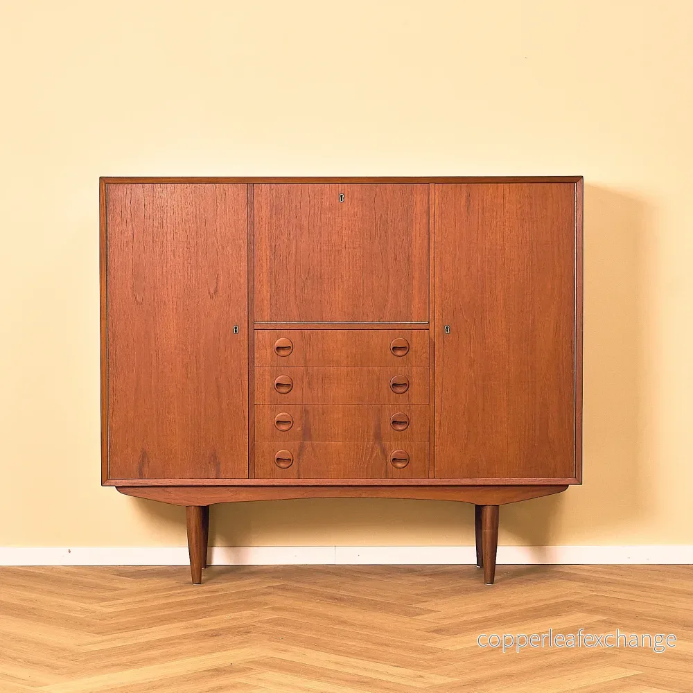 Danish highboard in teak