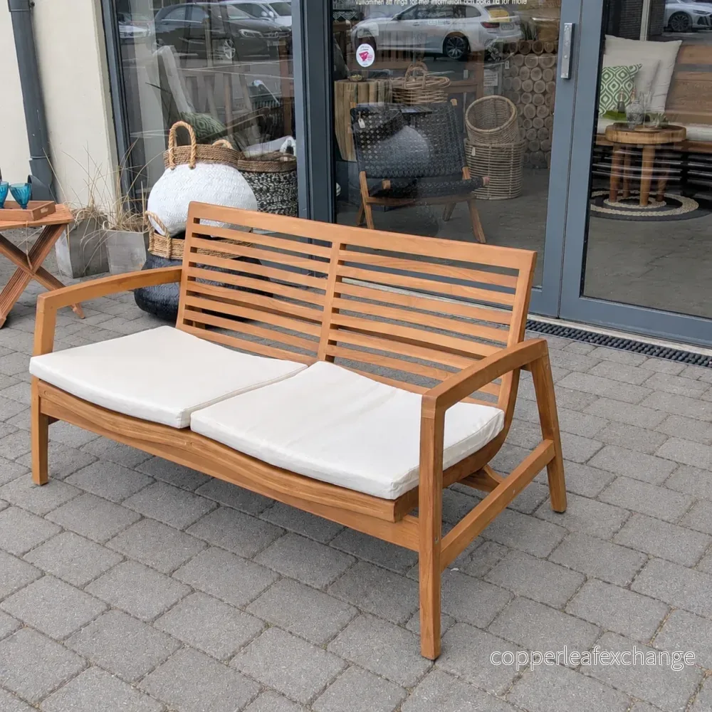 LOVINA Teak Sofa 2 Sits – 2-sitssoffa i teak - Bild 2