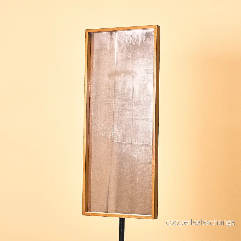 Mid-century mirror in beech