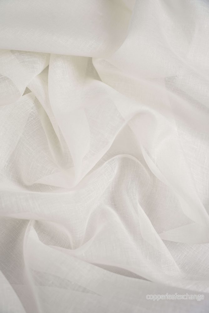 Linnevoile – Curtain fabric – Linen – Double width – 300 cm – Natural white Linnevoile – Curtain fabric – Linen – Double width – 300 cm – Natural white