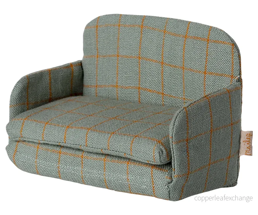 Maileg – Soffa till möss, bäddsoffa rutig för mus