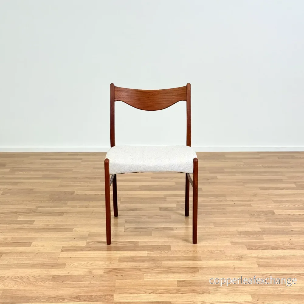 Set med 8 matstolar i massiv teak av Arne Wahl Iversen, 1950-60-tal, Danmark - Bild 3