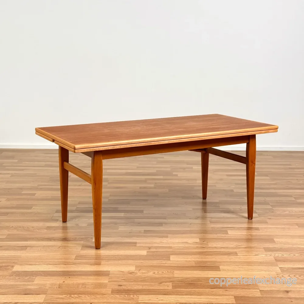 Utdragbart soffbord i teak från Emmaboda Möbelfabrik, 1950-60-tal, Sverige Utdragbart soffbord i teak från Emmaboda Möbelfabrik, 1950-60-tal, Sverige