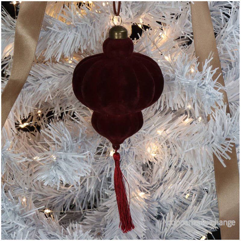 Julgransdekor VELVET ROUGE TASSEL (15cm) - Bild 3