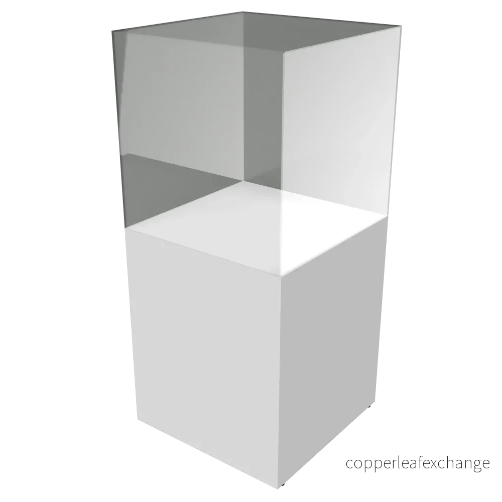 Podium Box, h60 cm, med plexihuv