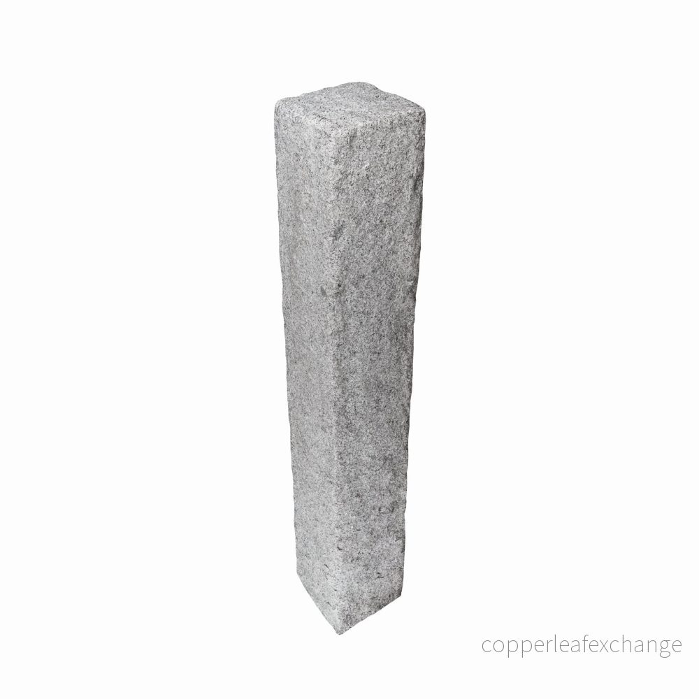 Granitstolpe Bergama Grå Rustik 1300x200x200 Granitstolpe Bergama Grå Rustik 1300x200x200