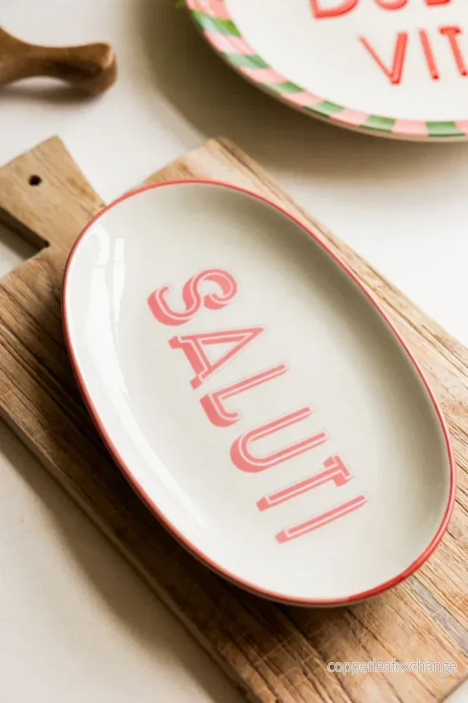 Assiett / fat ovalt SALUTI