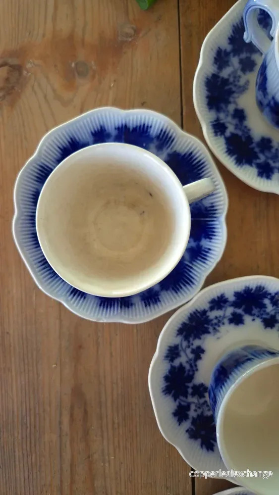 Arthur Percy Vinranka – Kopp med fat, 6 st - Bild 3