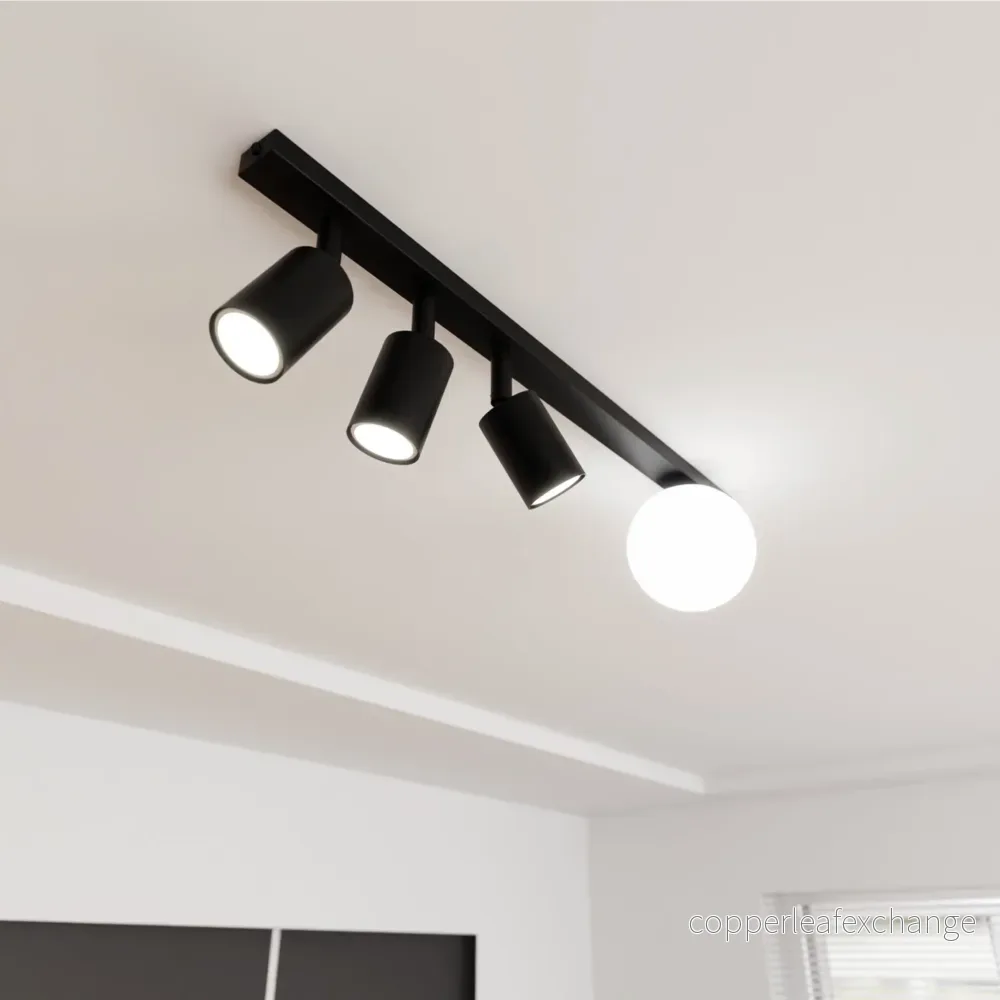 TAKLAMPA BASTER 4 - Spotlights med glob - Bild 3