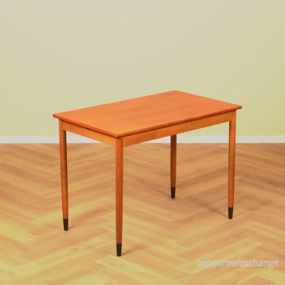 Svenskt litet matbord i teak och bok - Bild 2