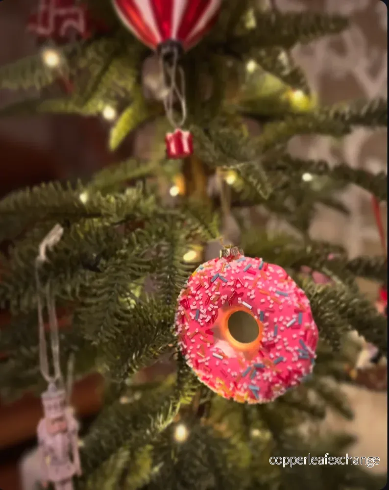 Julgransdekor MERRY GLAZE-MAS (10 cm) vit - Bild 3