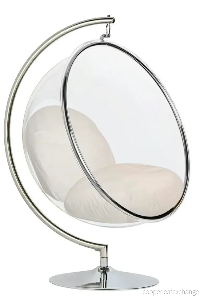 Fåtölj – BUBBLE STAND VELVET, beige