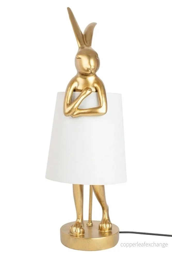 Bordslampa KARE DESIGN - RABBIT, vit/guld, 88 cm - Bild 3