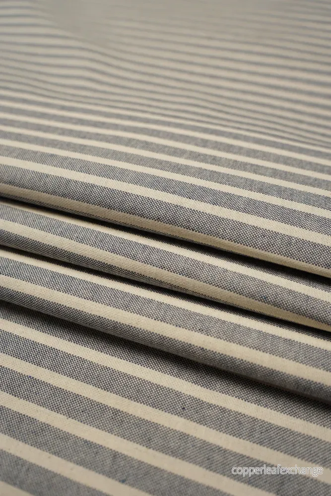 Patterned – Curtain – Furnishing – 280 cm wide – Striped – Blue, natural – Marino – Fg.4