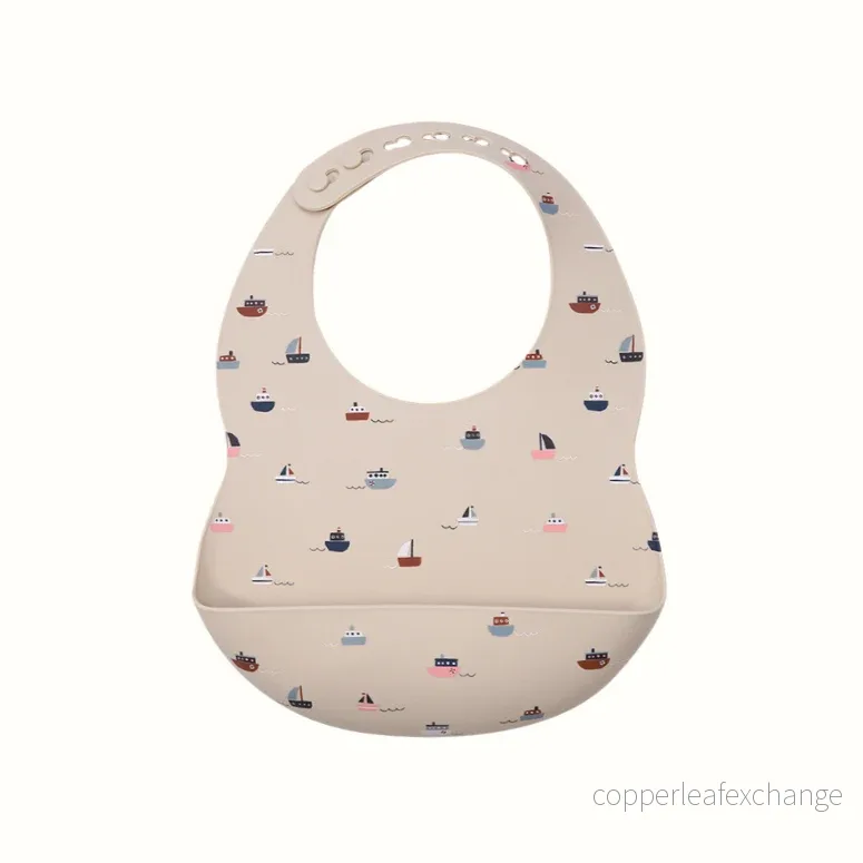 Silikonhaklapp för baby – flera mönster Silikonhaklapp för baby – flera mönster