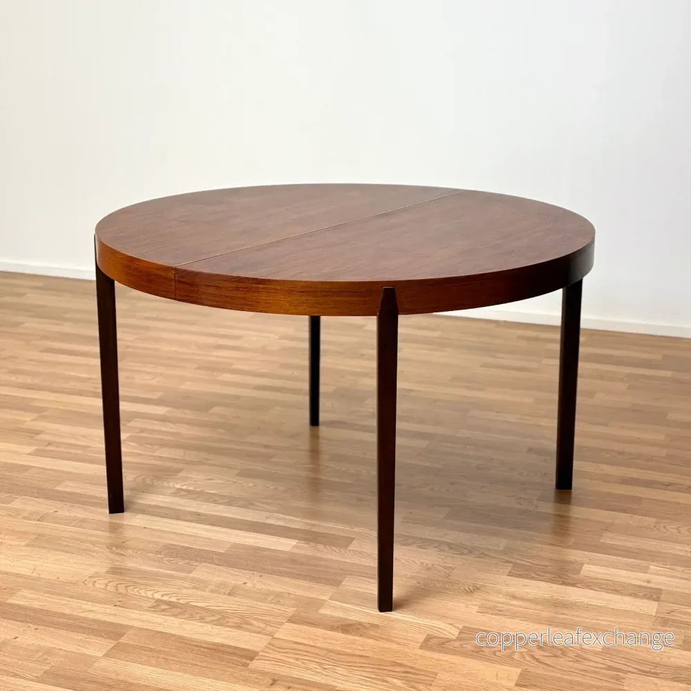 Runt matbord i santosrosenträ, 1950-60-tal, Danmark