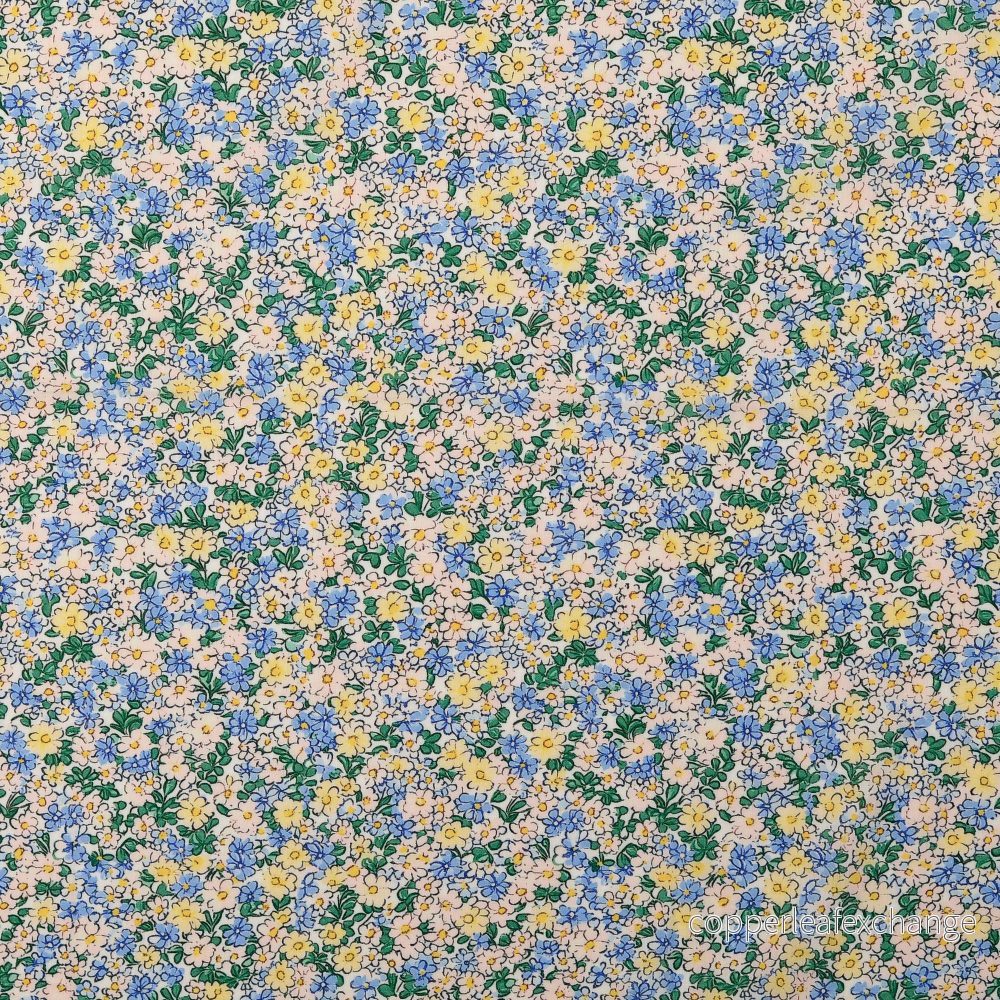 Cotton – Patterned – Poplin – Floral – Blue – 14.050 Cotton – Patterned – Poplin – Floral – Blue – 14.050