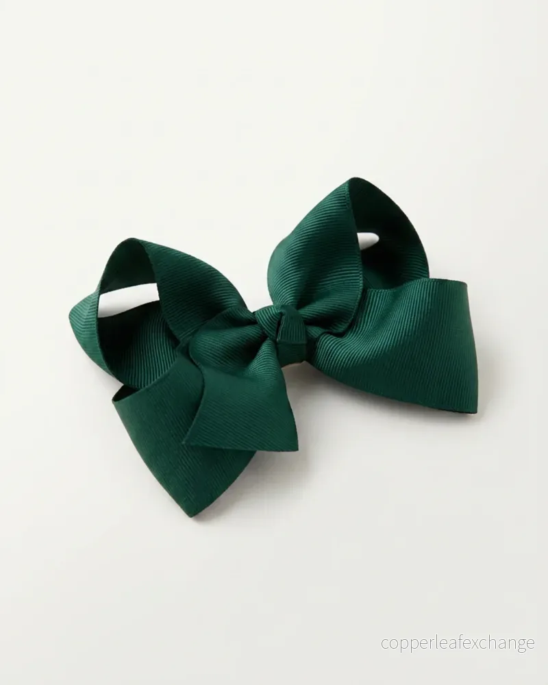 Stor hårrosett, dark green Stor hårrosett, dark green