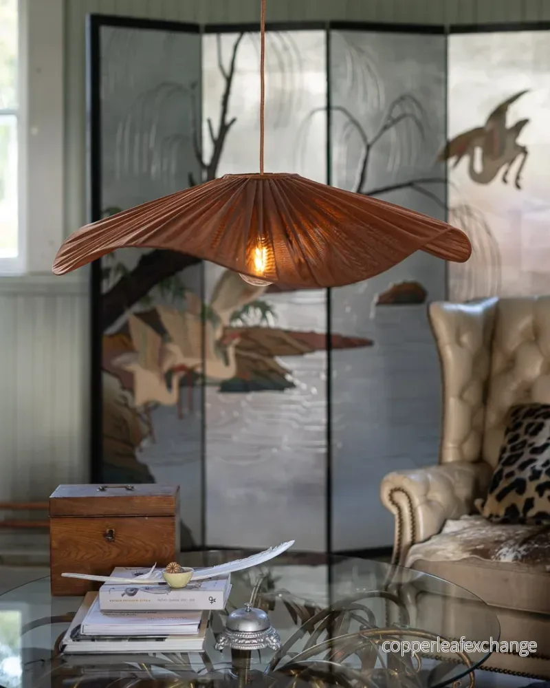 Taklampskärm Monstera D78 Nivi rost - Bild 2