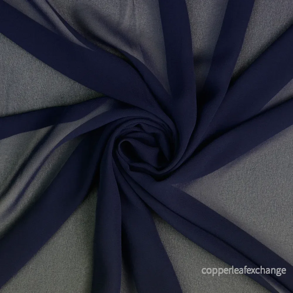 Chiffon – Polyester – Matt – Navy – 5026 Chiffon – Polyester – Matt – Navy – 5026